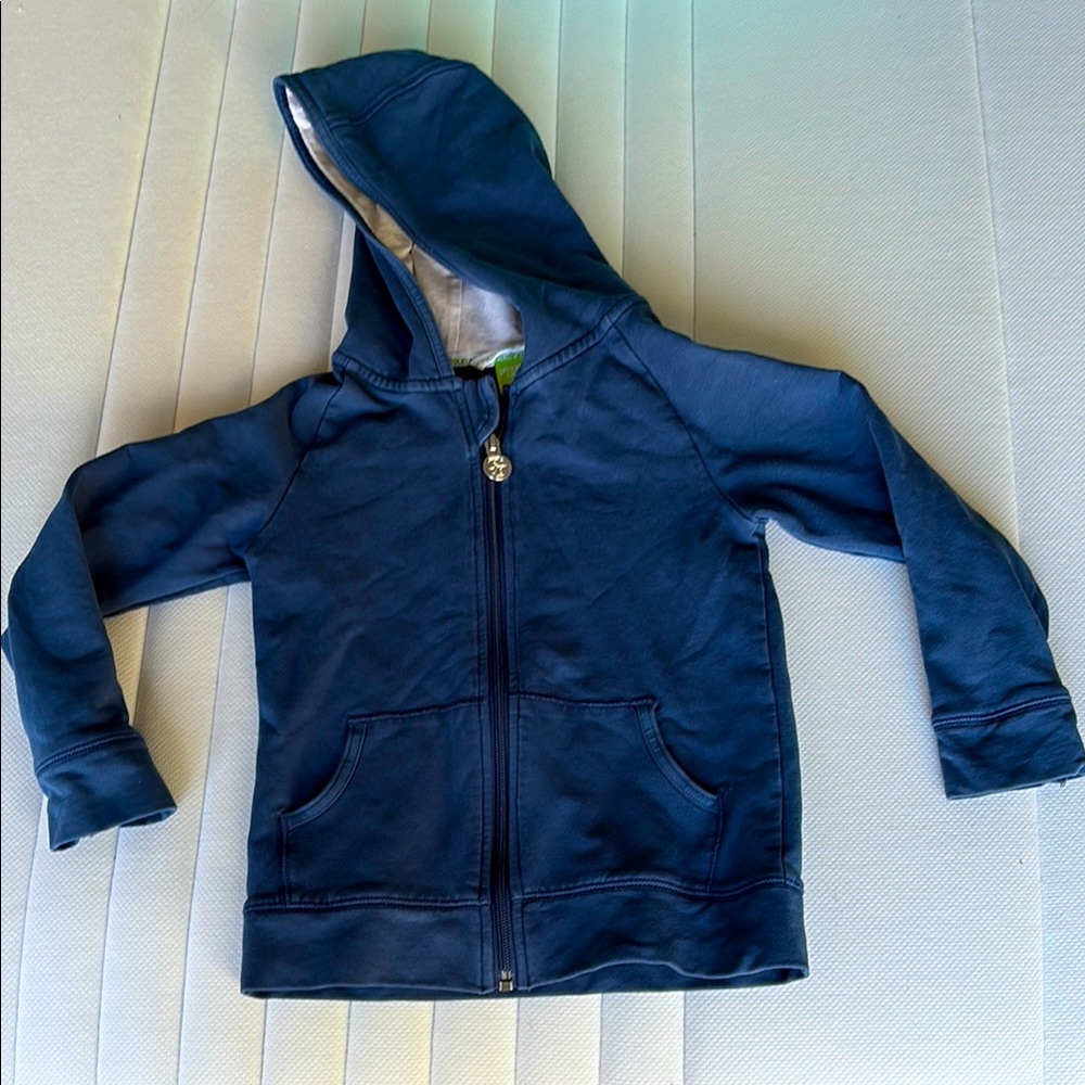 Peekaboo Beans Navy Blue Zip Hoodie